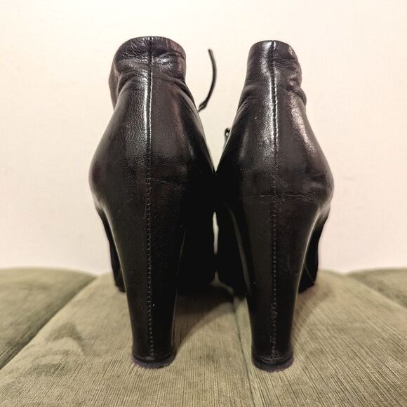 Roberto Del Carlo black leather and suede zipper booties Italy - Picture 5 of 10